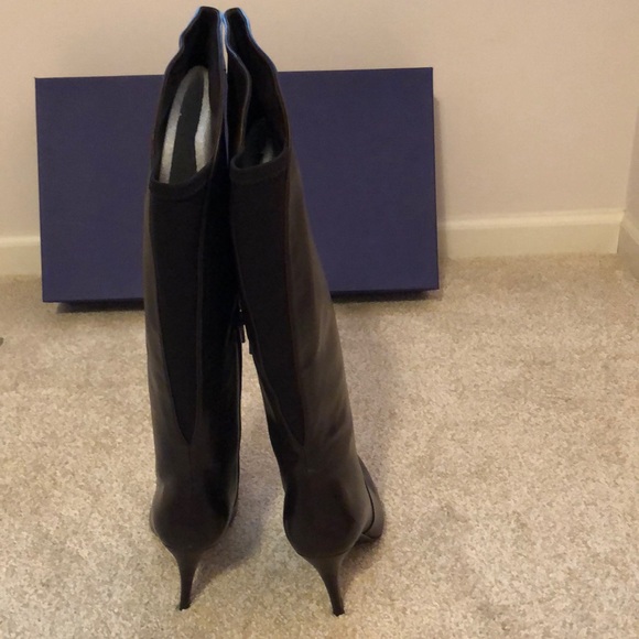 Stuart Weitzman Leather Boots. Sz 37. Brown. New! - Picture 4 of 10